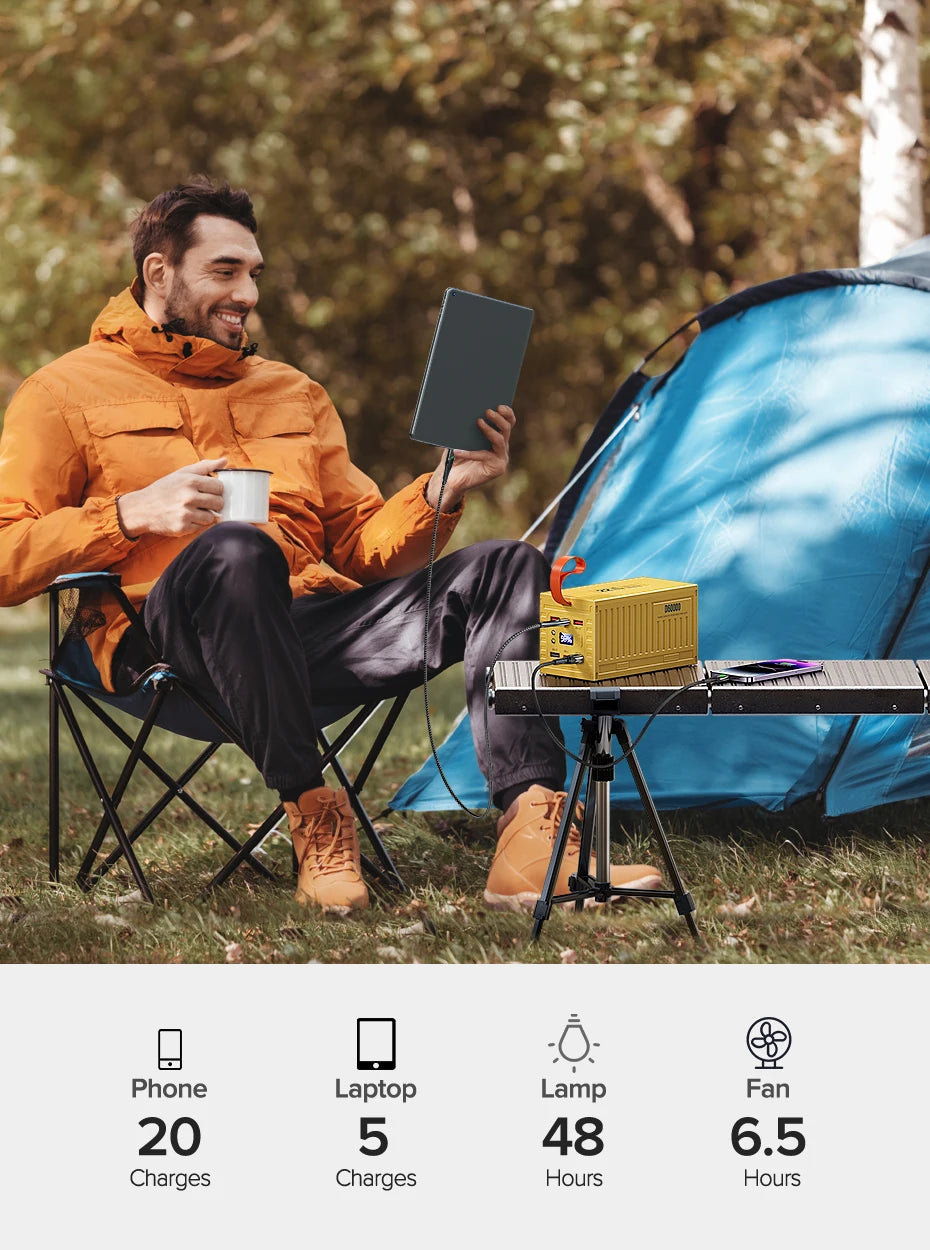 ⚡UltraCharge 60000mAh Power Bank – 22.5W Fast Charging Beast