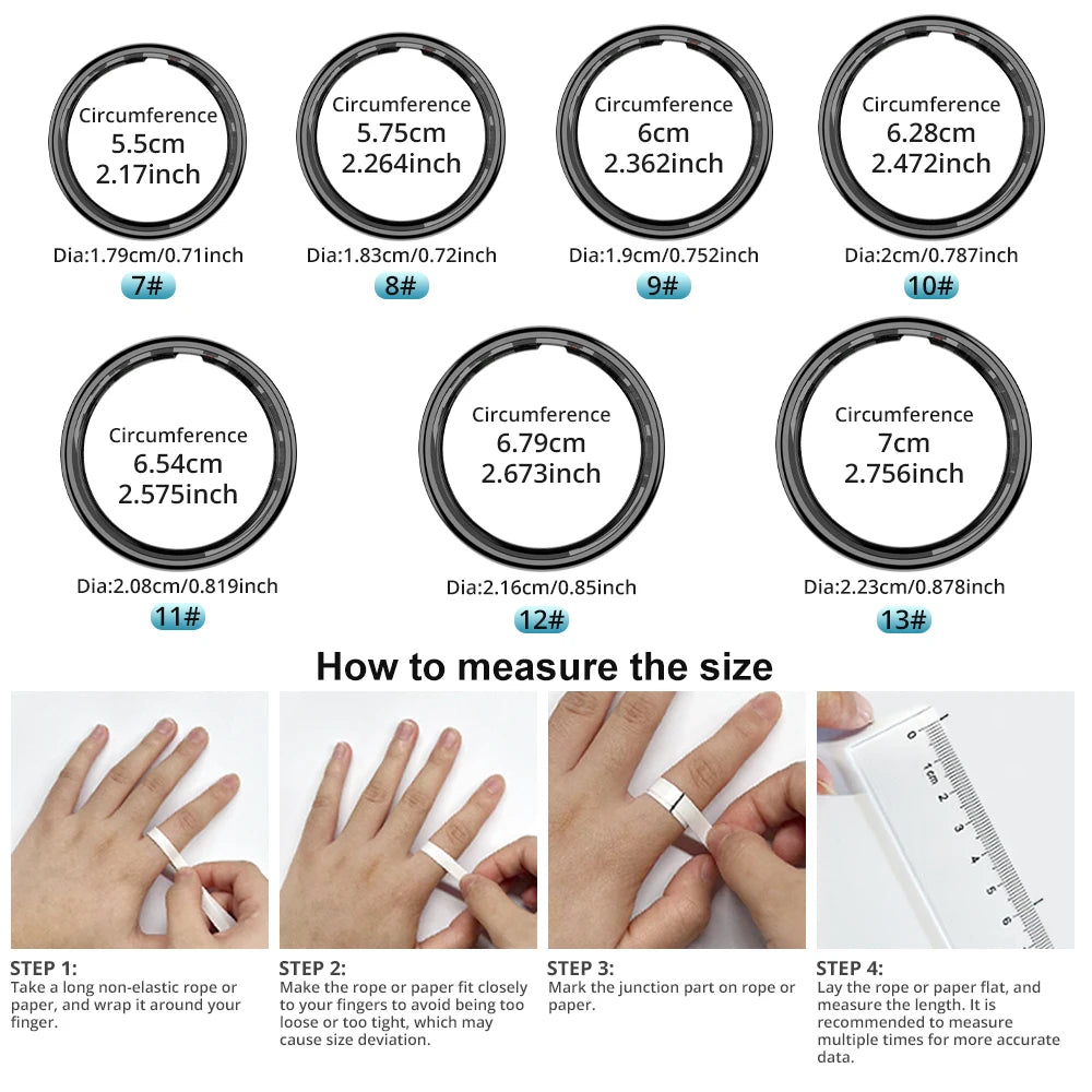 R12 Smart Ring 2025 – Fitness, Sleep & Health Manager