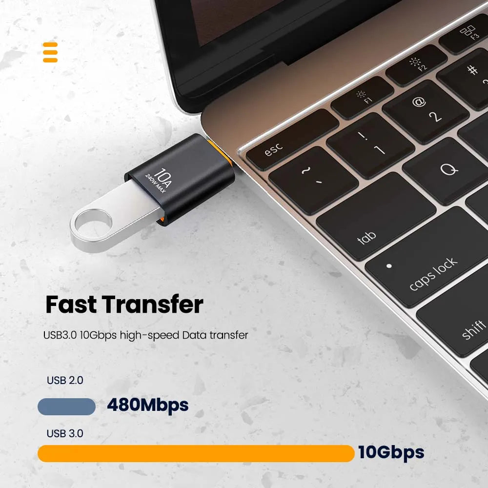 USB-C To Type C Adapter – Easy Plug & Play for All Your Devices