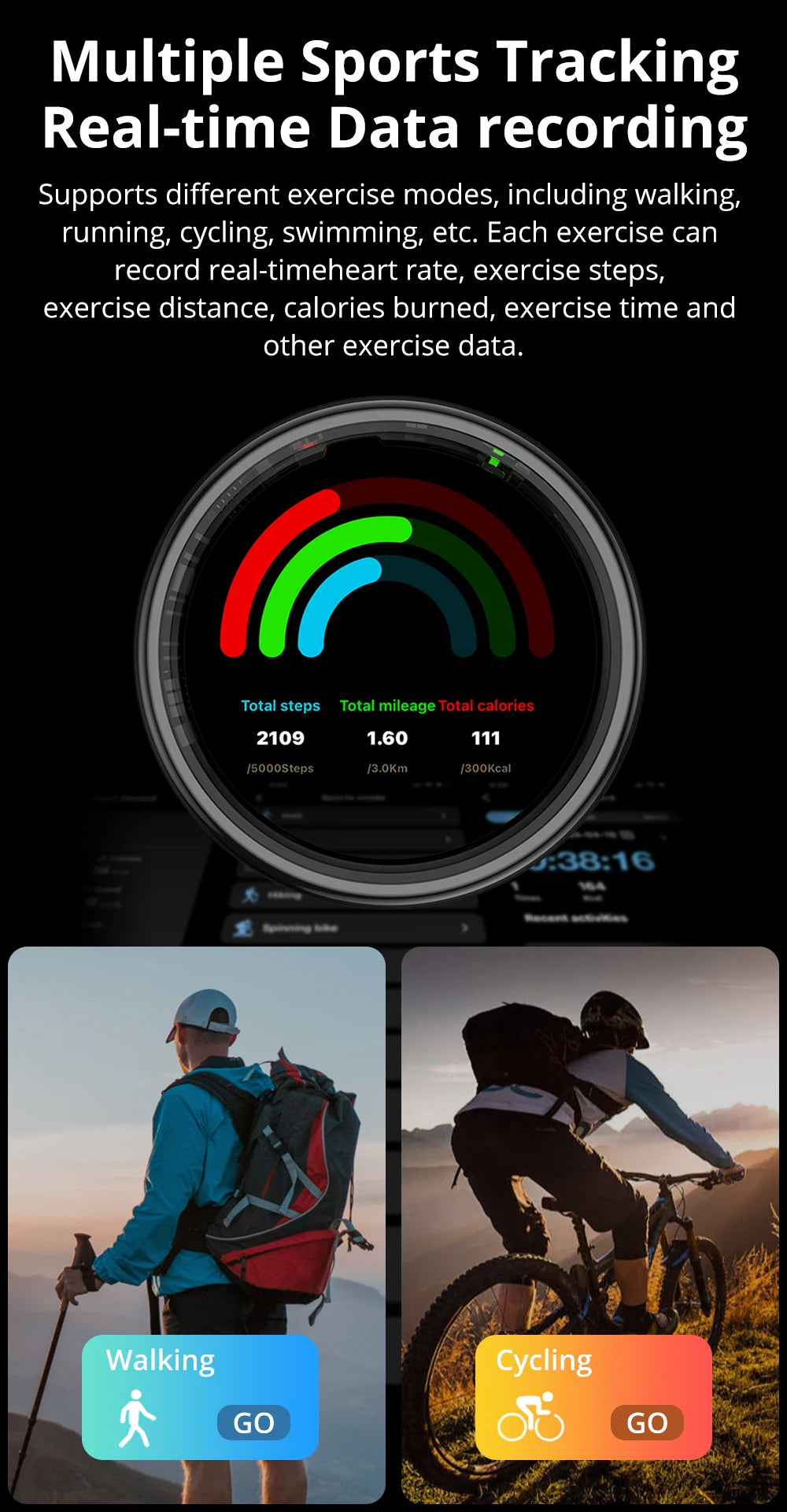 R12 Smart Ring 2025 – Fitness, Sleep & Health Manager